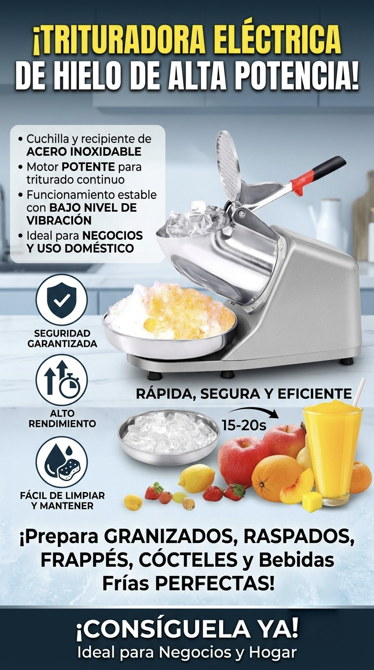 Trituradora De Hielo Con Cuchilla